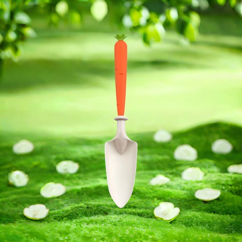 Garden Planting Tool Set 3 Piece Includes Carrot Digger Pointed Shovel And Rake For Flowers - Image 4