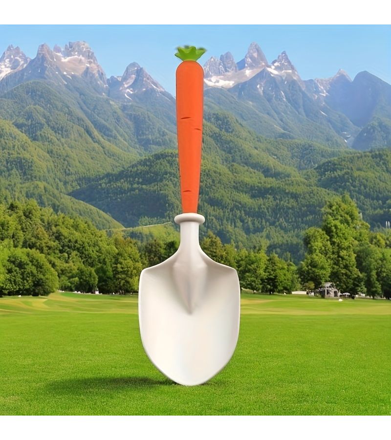Garden Planting Tool Set 3 Piece Includes Carrot Digger Pointed Shovel And Rake For Flowers - Image 2