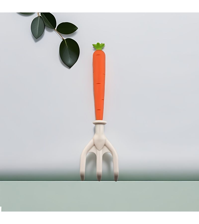 Garden Planting Tool Set 3 Piece Includes Carrot Digger Pointed Shovel And Rake For Flowers - Image 5