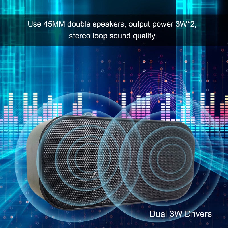 سبيكر USB: 3 واط × 2 مكبر صوت مزدوج بحجم 45 مم، جودة صوت ستيريو دوري، تصميم ضيق مع توصيل تشغيل مباشر - كبل USB بيضاوي بطول 1.1 متر، بدون تأخير في الصوت. أجهزة صوت محمولة لكمبيوتر سطح المكتب، ملحق لكمبيوتر محمول - Image 4