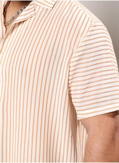 Instafab Plus Unbalanced Striped Shirt  - Image 5