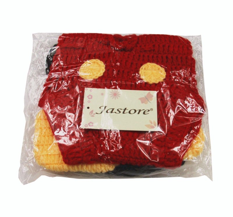 Jastore® Photography Prop Baby Costume Cute Crochet Knitted Hat Cap Girl Boy Diaper Shoes Mouse - Image 4