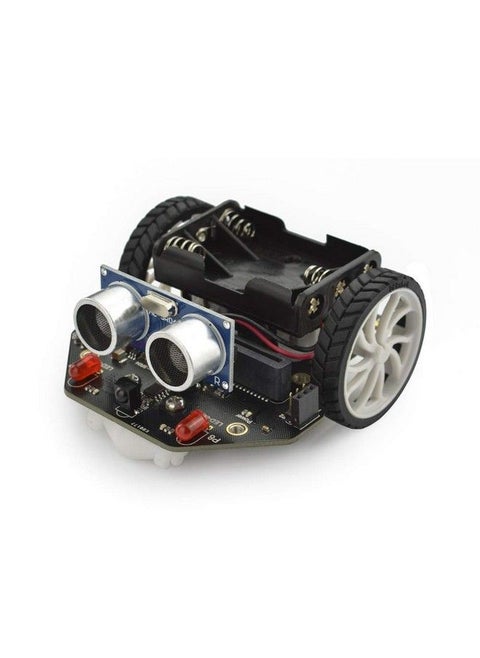 Maqueen Micro:Bit Robot Platform Graphical Programming Educational Robotic Car For Kids Stem Learning Diy Mini Robot Kit For Maker Education (Without Micro:Bit Board)
