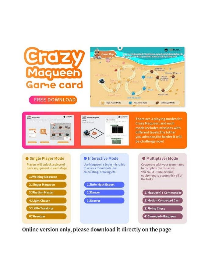 DFROBOT - Maqueen Micro:Bit Robot Platform Graphical Programming Educational Robotic Car For Kids Stem Learning Diy Mini Robot Kit For Maker Education (Without Micro:Bit Board) - Image 1