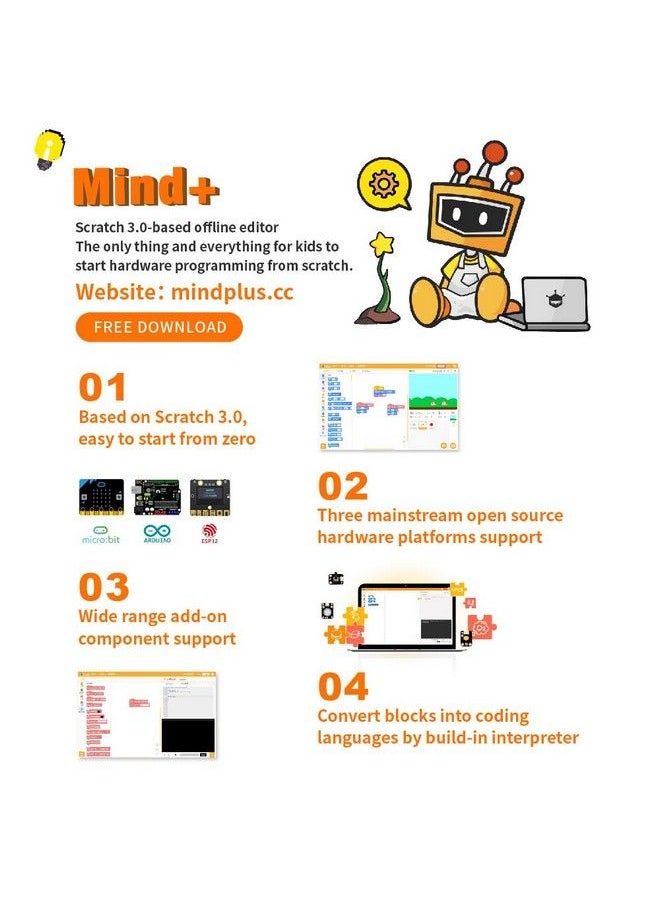 DFROBOT - Maqueen Micro:Bit Robot Platform Graphical Programming Educational Robotic Car For Kids Stem Learning Diy Mini Robot Kit For Maker Education (Without Micro:Bit Board) - Image 1