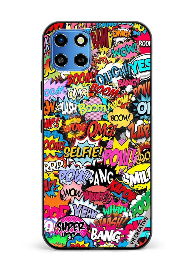 VR CREATIVE Protective Case Cover For Infinix Smart 6 HD Pop Art Design Multicolour  - Image 1