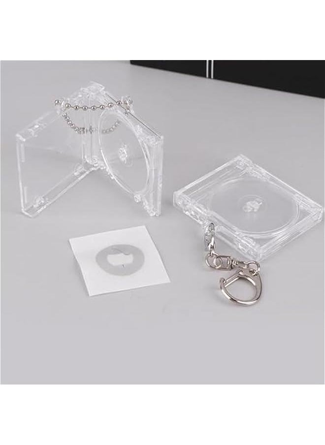 Generic - Mini NFC Functional CD Disc Case Key Chain Peripheral Commemorative Album Key Holder for DIY Backpack Pendant ﻿ - Image 1