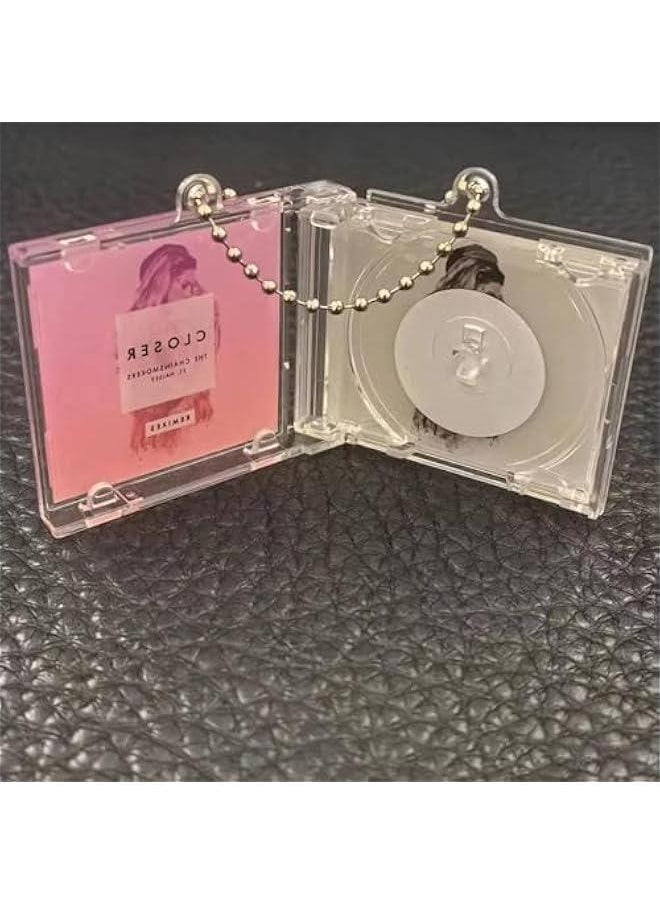 Generic - Mini NFC Functional CD Disc Case Key Chain Peripheral Commemorative Album Key Holder for DIY Backpack Pendant ﻿ - Image 1