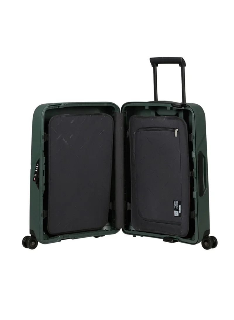 Samsonite 55 Belgium Magnum Eco Spinner 55 cm - Forest Green - 5 Years Global Warranty  | Best Price UAE
