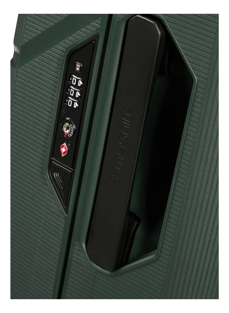Samsonite 55 Belgium Magnum Eco Spinner 55 cm - Forest Green - 5 Years Global Warranty  | Best Price UAE