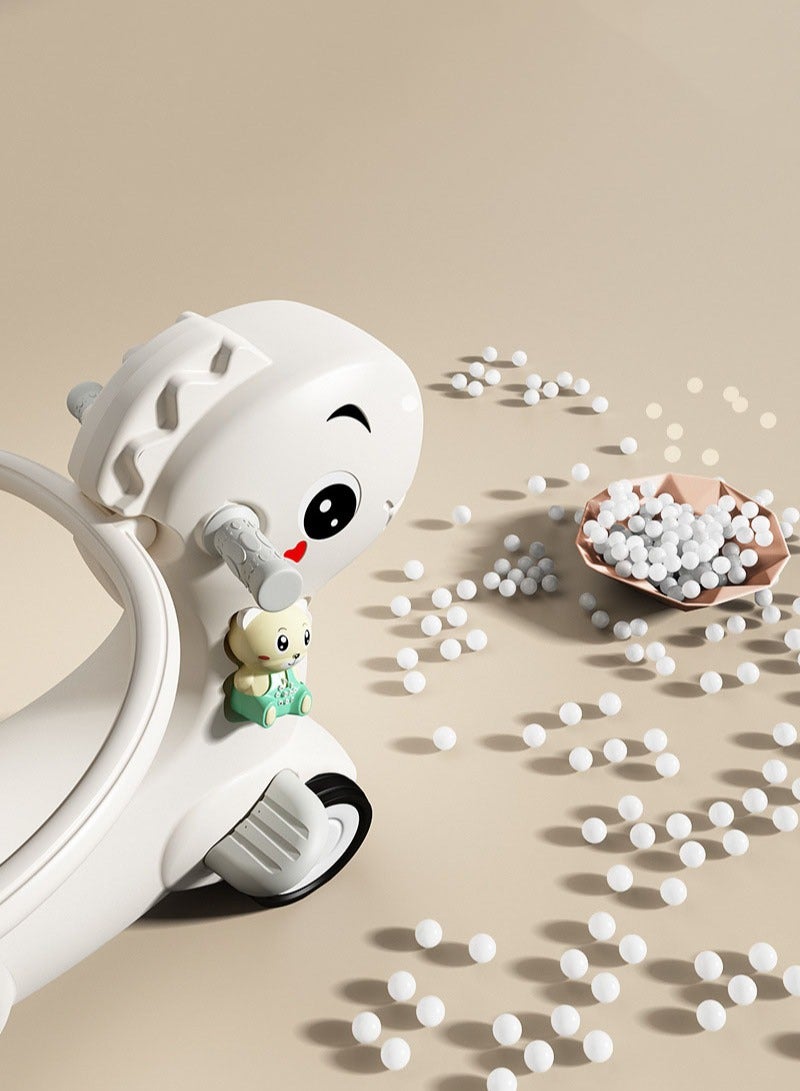 حصان هزاز لون رمادي فاتح