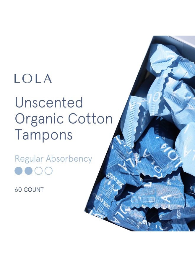 LOLA Organic Cotton Tampons - Tampons Regular, Period Feminine Hygiene Products, HSA FSA Approved Products Feminine Care - Image 2