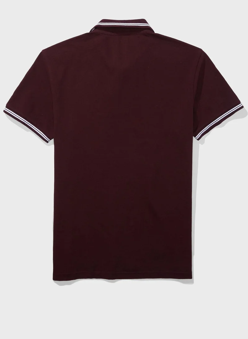 American Eagle Logo Pique Polo