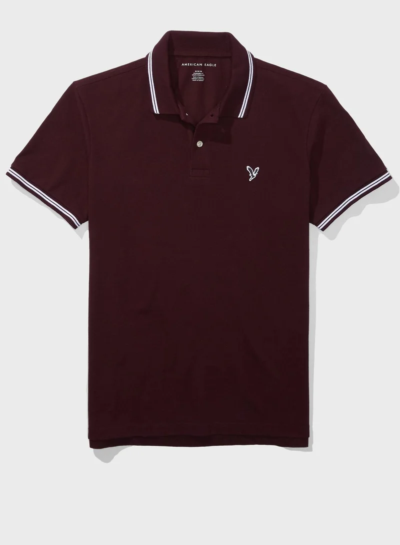 American Eagle Logo Pique Polo