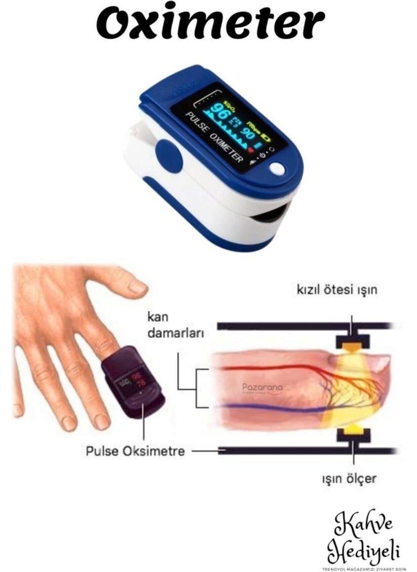 Pulse Finger Type Oximeter Blood Oxygen Meter Oximeter Oximeter  - Image 4