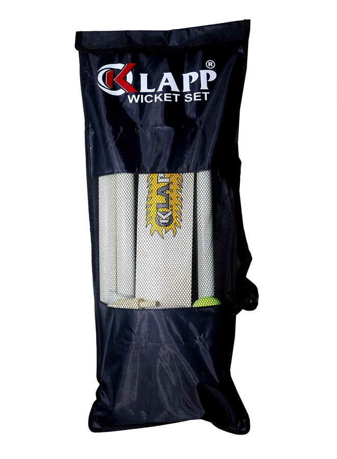 Klapp Speed Popular Willow Cricket Kit with Three Ball, Four Wicket for Boys (Bat Size:5), Off White - Image 4
