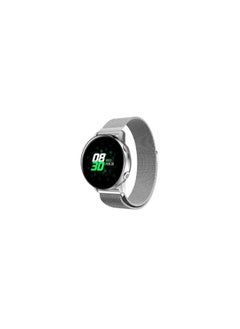 Samsung Galaxy Watch Active / Active 2 / Galaxy Watch 4 / Watch 4 Classic Milanese Stainless Steel Band 20mm Replacement Strap Silver