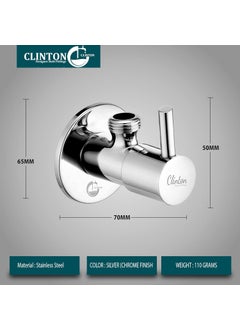 CLINTON Clinton Stainless Steel Turbo Angle Valve set of 9  - Image 4