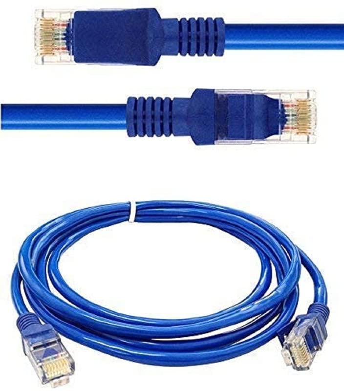 Terabyte 1.50 Mtr. LAN Cable CAT5/5E Internet Cable Network Cable Ethernet Cable RJ45 LAN Wire High Speed Patch Cable Computer Cable (Blue Cat5) - Image 1