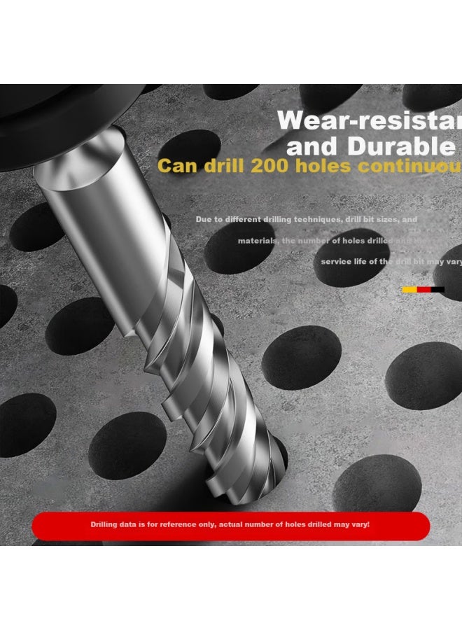 Huhao Cross Impact Drill Bit Hammer Drill Bit Tungsten Steel Alloy Wall Hole Punch Concrete Special Round Handle Square Handle Rotary Head - Image 4