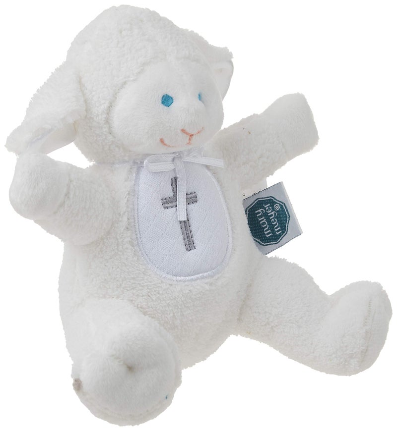 Mary Meyer Baby Rattle Soft Toy 5Inches Christening LambWhite - Image 4