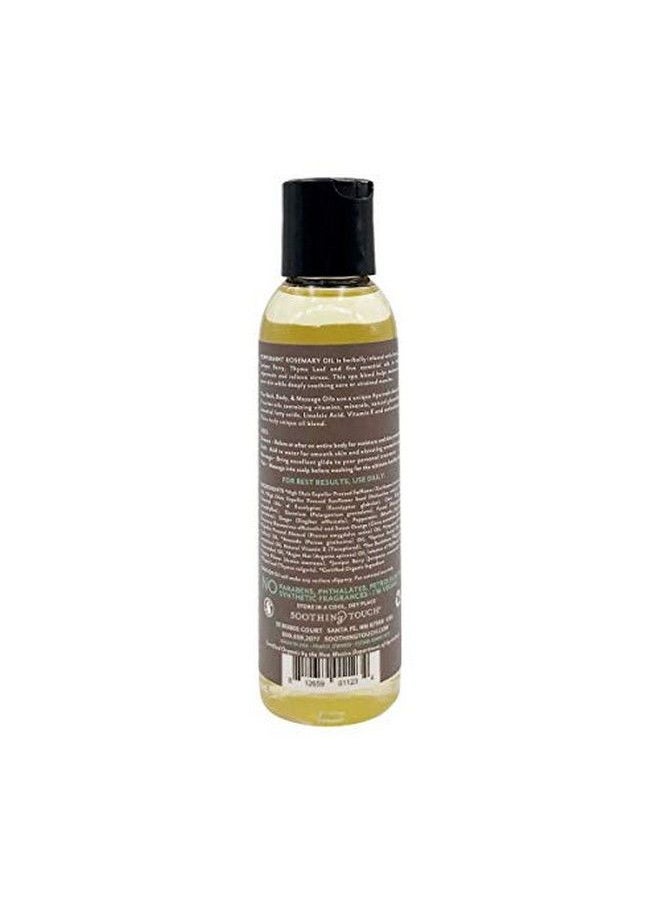 Soothing Touch Bath Organic Body & Massage Oil Peppermint Rosemary 4 Ounce  - Image 4