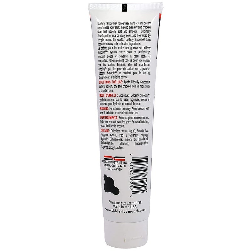 Udderly Smooth Hand Cream, Original Formula for Rough Dry Skin, Fast-Absorbing 24-Hour Moisturization, 4 oz (Pack of 2) - Image 2