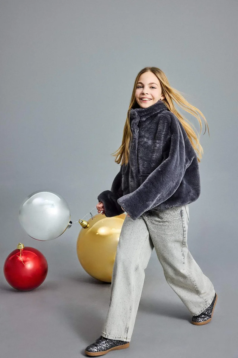 ديفاكتو Girl Christmas Themed Trousers