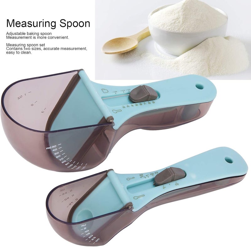 klarako Adjustable Measuring Spoon Multifunctional Cooking Metering Scklarako Precise Scale Baking Accessories Kitchen Tool Sets, Measurements for Solid/Powder/Liquid - Image 2