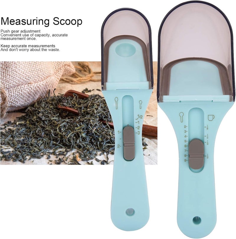 klarako Adjustable Measuring Spoon Multifunctional Cooking Metering Scklarako Precise Scale Baking Accessories Kitchen Tool Sets, Measurements for Solid/Powder/Liquid - Image 3