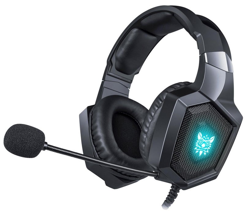 onikuma K8 Black Gaming Wired Headphones - Image 1