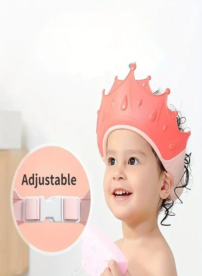 PURCHASE ZONE 1 PIC Baby Shampoo Artifact Eye & Ear Protection - Waterproof Shower Cap For Girls & Boys - Color Options Christmas, Halloween, Thanksgiving Day Gift C (MULTI COLOUR) - Image 2