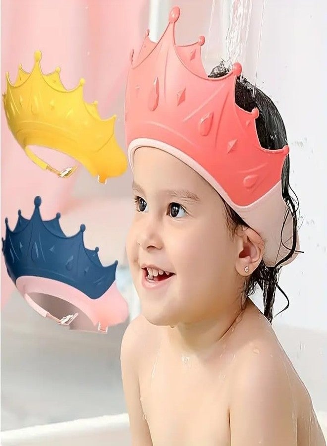 PURCHASE ZONE 1 PIC Baby Shampoo Artifact Eye & Ear Protection - Waterproof Shower Cap For Girls & Boys - Color Options Christmas, Halloween, Thanksgiving Day Gift C (MULTI COLOUR) - Image 1