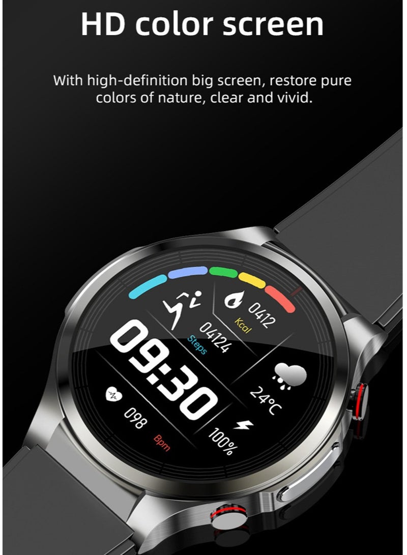 AROAQ W11 Pro Smart Watch, 1.32" Hd Color Screen Multifunction Smart Wrist Watch, Ai Intelligence Smart Fitness Watch With Ppg+ecg Blood Pressure Heart Rate Temperature Monitoring, (Black) - Image 2