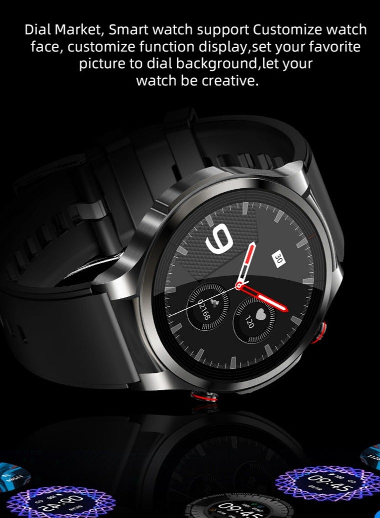 AROAQ W11 Pro Smart Watch, 1.32" Hd Color Screen Multifunction Smart Wrist Watch, Ai Intelligence Smart Fitness Watch With Ppg+ecg Blood Pressure Heart Rate Temperature Monitoring, (Black) - Image 3