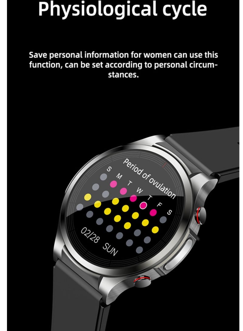 AROAQ W11 Pro Smart Watch, 1.32" Hd Color Screen Multifunction Smart Wrist Watch, Ai Intelligence Smart Fitness Watch With Ppg+ecg Blood Pressure Heart Rate Temperature Monitoring, (Black) - Image 4