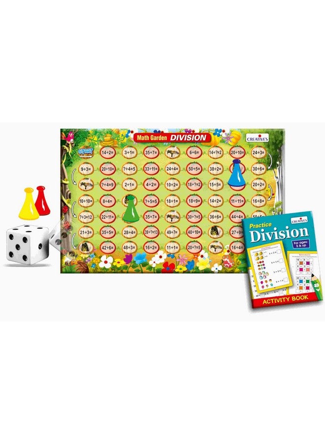 Creative's Practice Math at Home Division | Learning Board Game | Math Board Game for Kids | Children Activity Game | Reinforce Math Skills for Kids | Ages 5 & Up - Image 2