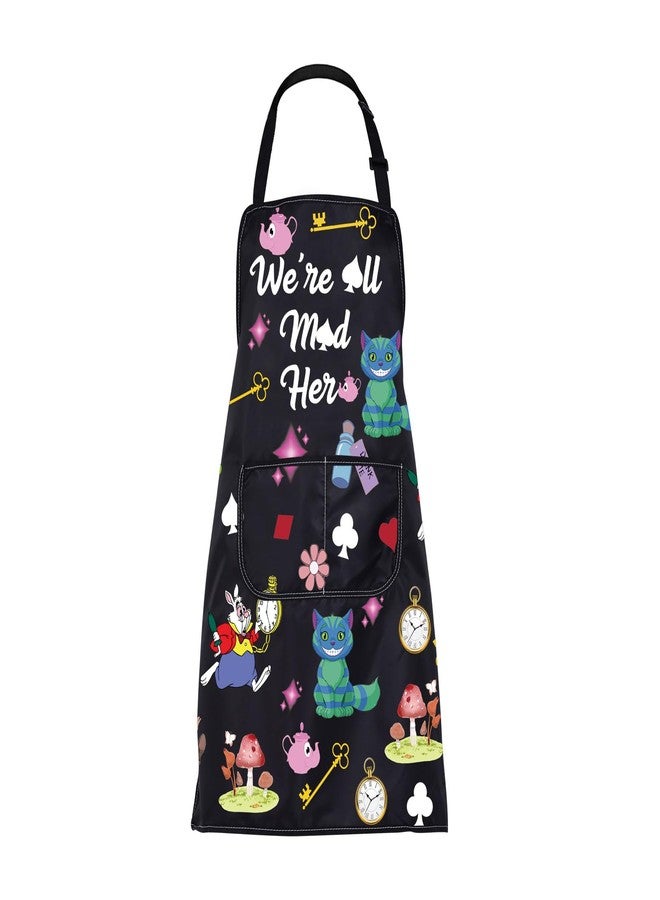BNQL alice apron Alice Movie Fans Gifts Alice Fairy Tale Gifts Alice Cooking Kitchen Apron with Pockets (Alice Gifts Apron) - Image 1