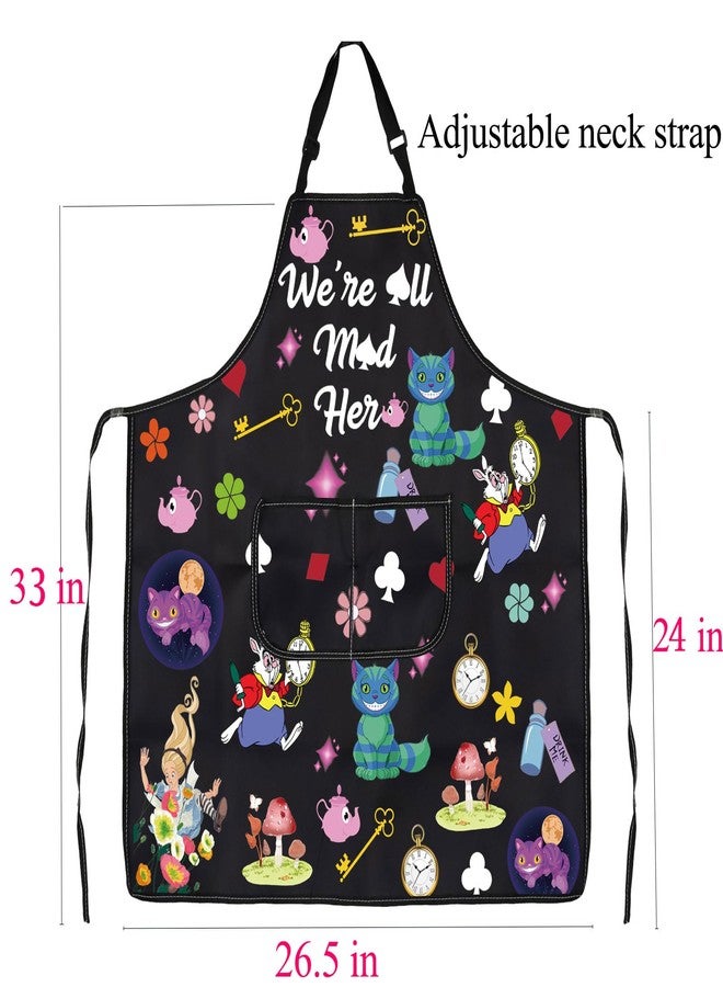 BNQL alice apron Alice Movie Fans Gifts Alice Fairy Tale Gifts Alice Cooking Kitchen Apron with Pockets (Alice Gifts Apron) - Image 2