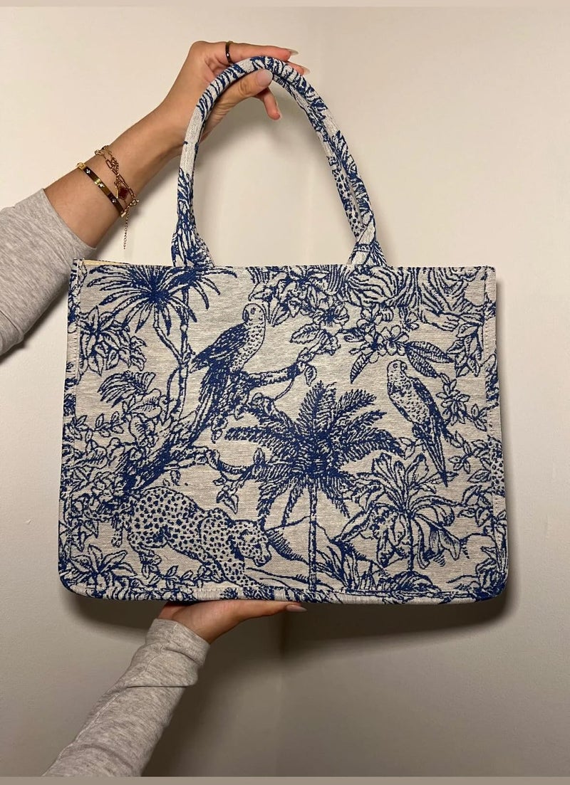 Glowic Women Handbag | totes & handbags | Shoulder Handbags for Woman Stylish | Suitable For Casual Outings (Blue) - Image 4