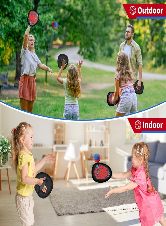 spring flower SpringFlower 4 Pack Catch and Toss Game, Toddler Catch Ball Game Set, Kids Baseball Beach Outdoor Pool Game Toy for Kids, Boys & Girls Toy for Kids Toddlers, Fun Idea Gift - Image 3