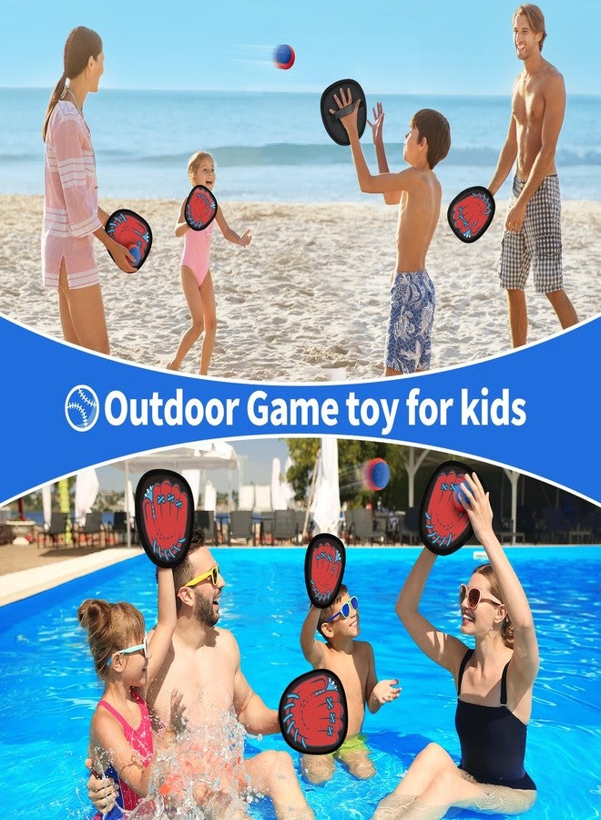 spring flower SpringFlower 4 Pack Catch and Toss Game, Toddler Catch Ball Game Set, Kids Baseball Beach Outdoor Pool Game Toy for Kids, Boys & Girls Toy for Kids Toddlers, Fun Idea Gift - Image 5