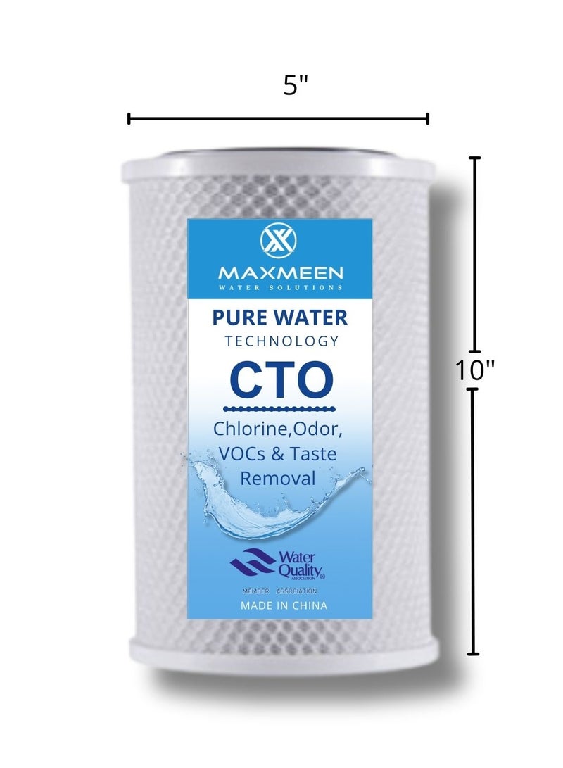 ماكسمين غيار فلتر مياه كربون 10 بوصة جامبو –  ماكسمين – لإزالة الكلور والروائح - Image 2