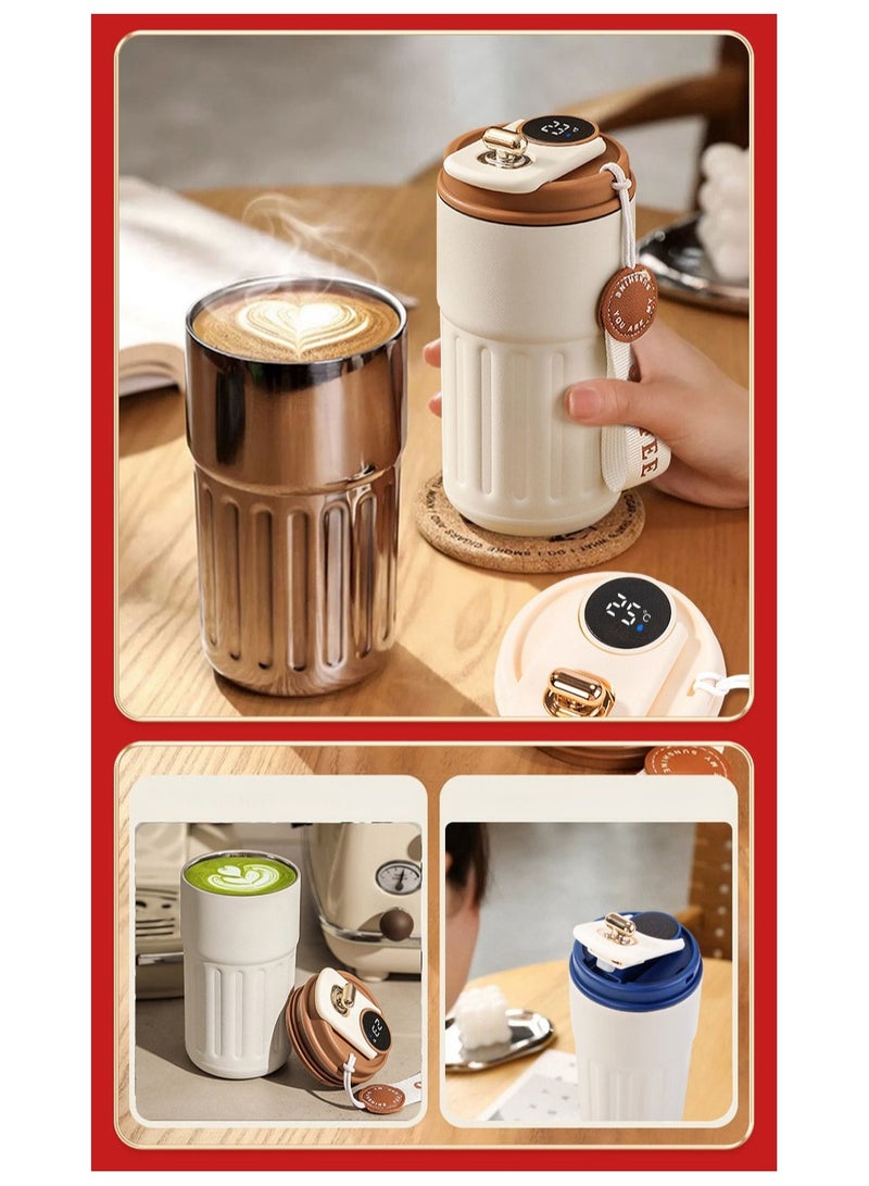 NANAO LED Display Coffee Cups Set, Luxury Business Gift Set, Elegant Holiday, Birthday & Corporate Gift Box Set, Includes LED Display Coffee Cups & UPF50+ Certified Sun Umbrella, Office Gifts, Anniversary Present, with Gift Bag - Image 3
