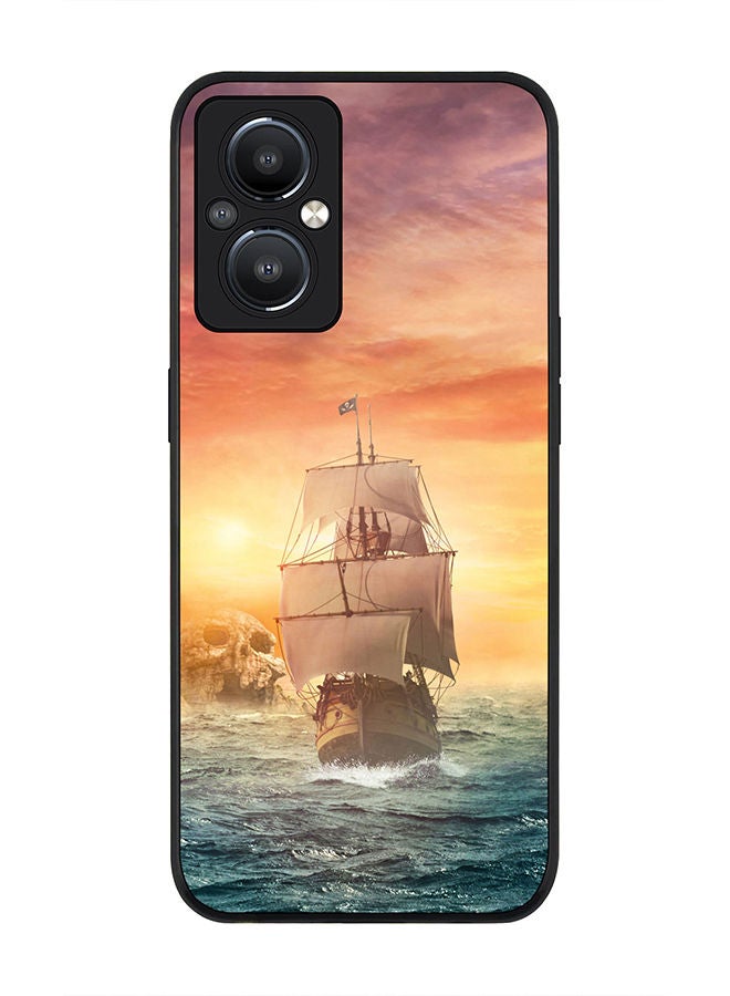 Stylizedd Rugged Black edge case for OnePlus Nord N20 5G Slim fit Soft Case Flexible Rubber Edges Anti Drop TPU Gel Thin Cover - Skull Island - Image 1