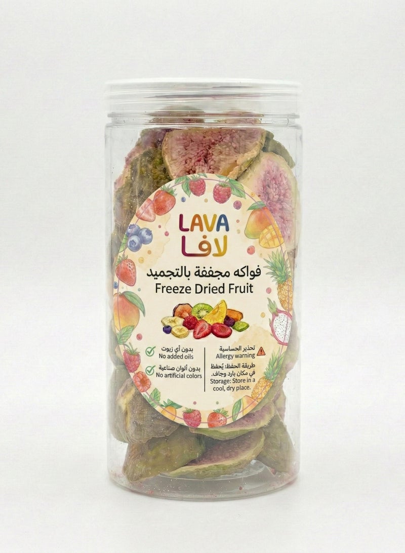 LAVA ROASTERY COMPANY L.L.C Freeze Dried Fruit Fig 100g – Natural Crunchy Fruit Snack, No Added Sugar - Image 1