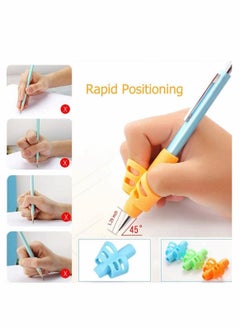Generic 6 Pcs Pencil Grips Handwriting Pencil Holder Pen Writing Aid Grip Set Training Posture Correction Tool for Kids Preschoolers Children Adults Special Needs Pencil Grips  - Image 4
