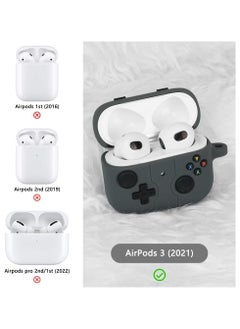 mriya Case Cover Compatible with Airpods 3, Soft Silicone Protective Cover with Cleaning Pen, Shock-Absorbing Protective Case with Carabiner  - Image 5