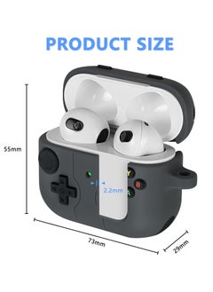 mriya Case Cover Compatible with Airpods 3, Soft Silicone Protective Cover with Cleaning Pen, Shock-Absorbing Protective Case with Carabiner  - Image 2