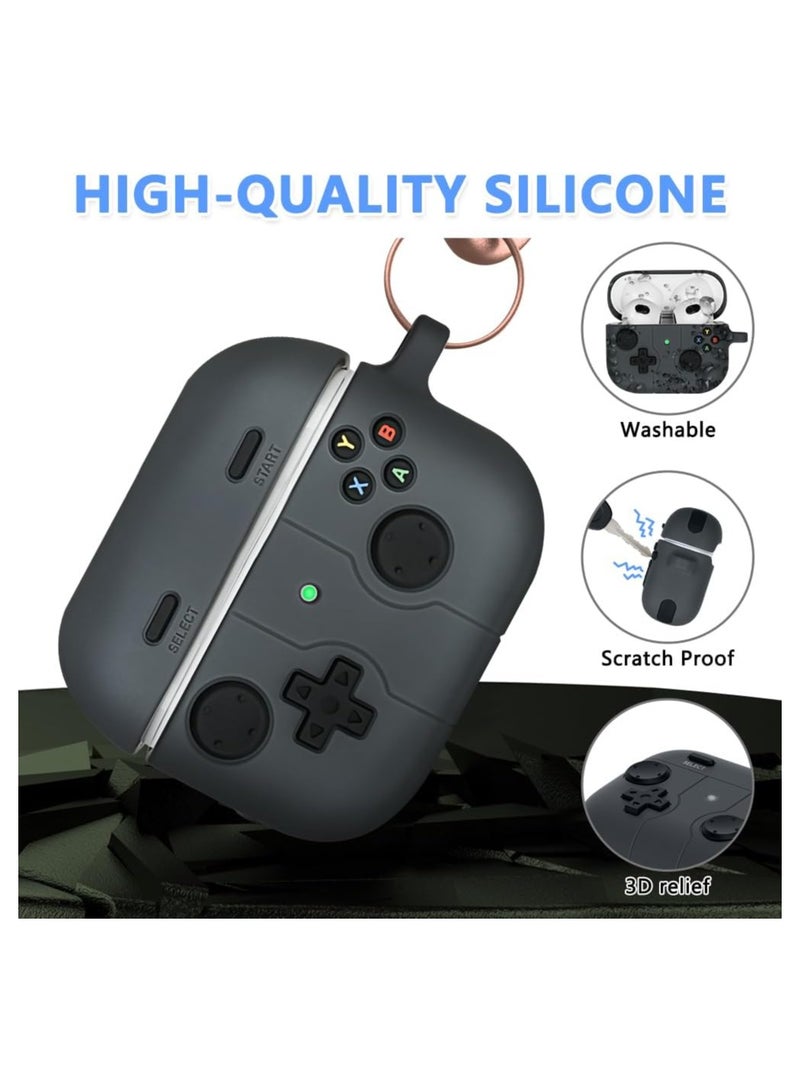 mriya Case Cover Compatible with Airpods 3, Soft Silicone Protective Cover with Cleaning Pen, Shock-Absorbing Protective Case with Carabiner - Image 4